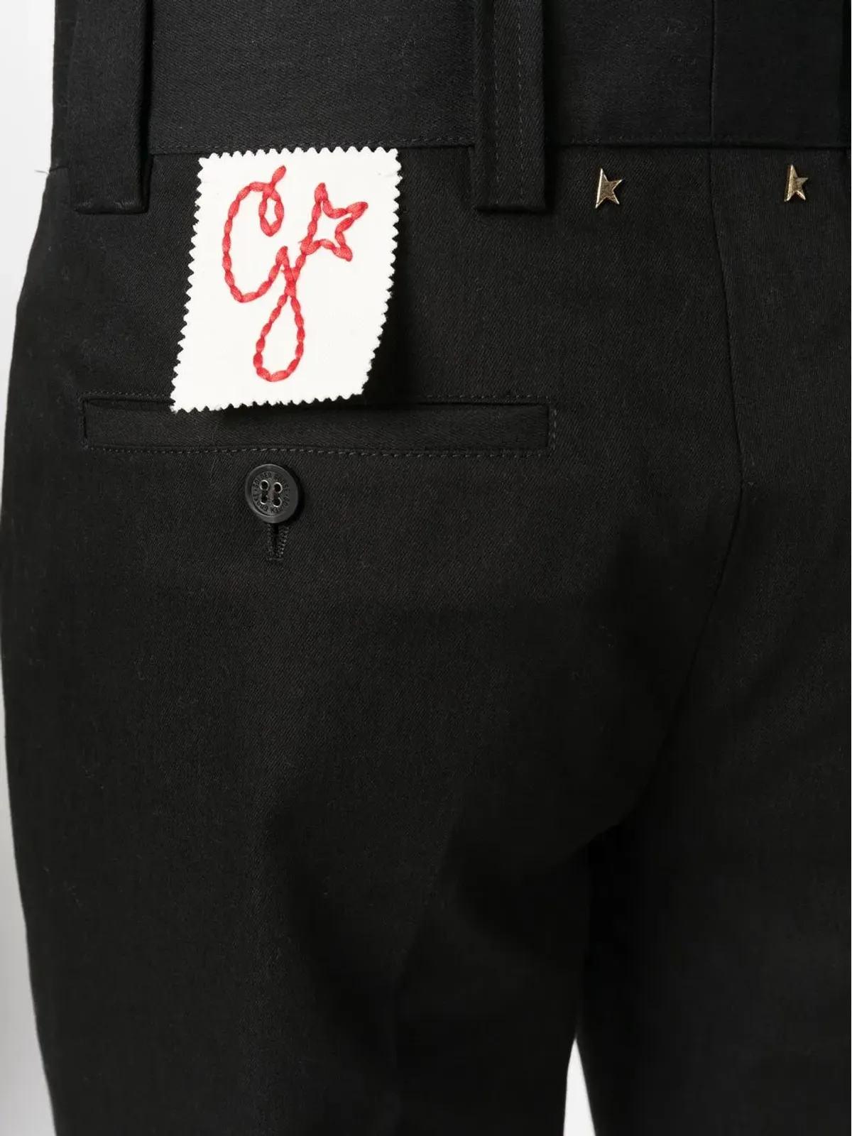 Golden Goose ロゴパッチ ストレートレッグ トラウザー - ブラック - 画像5