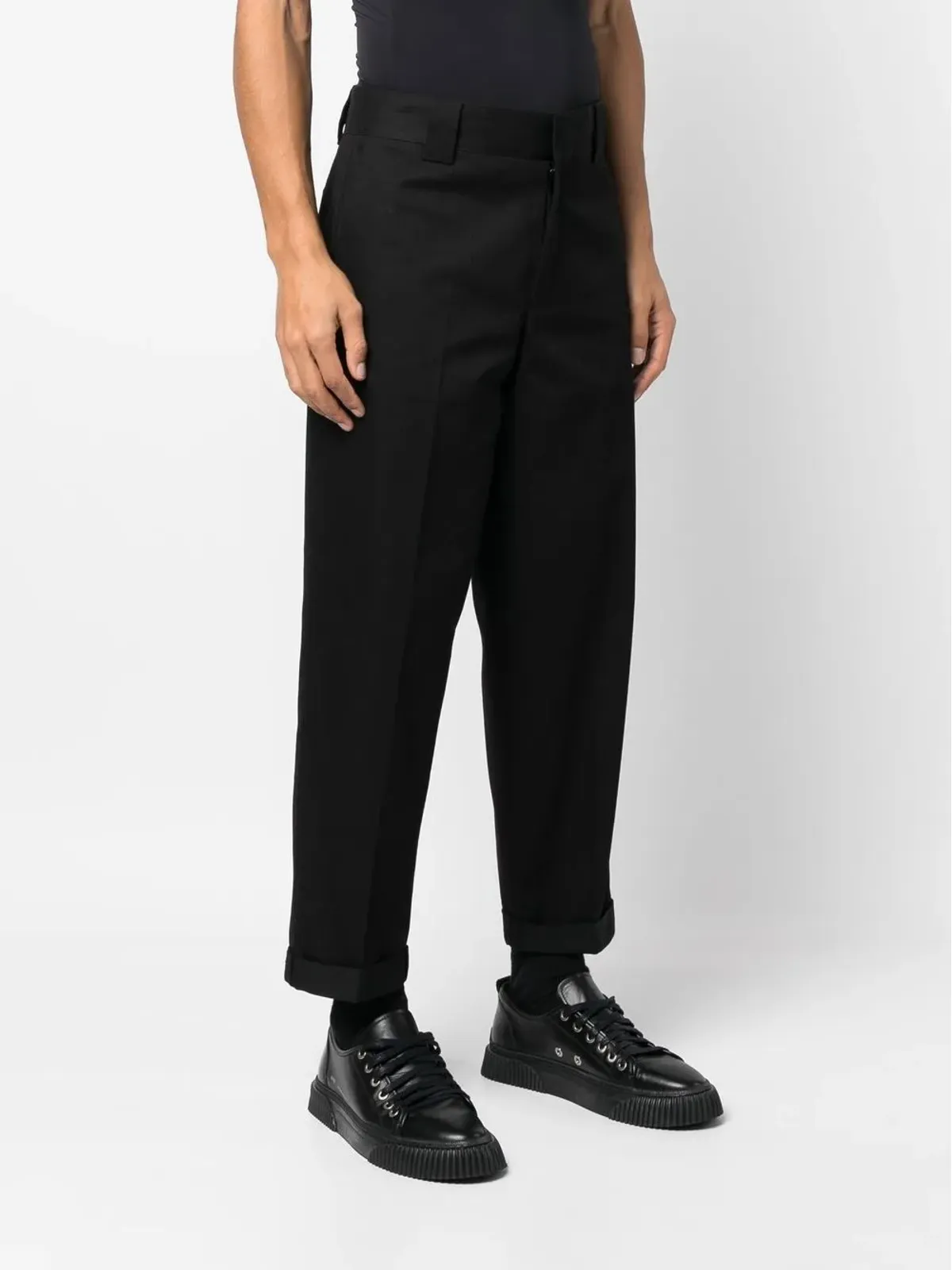 Golden Goose ロゴパッチ ストレートレッグ トラウザー - ブラック - 画像3