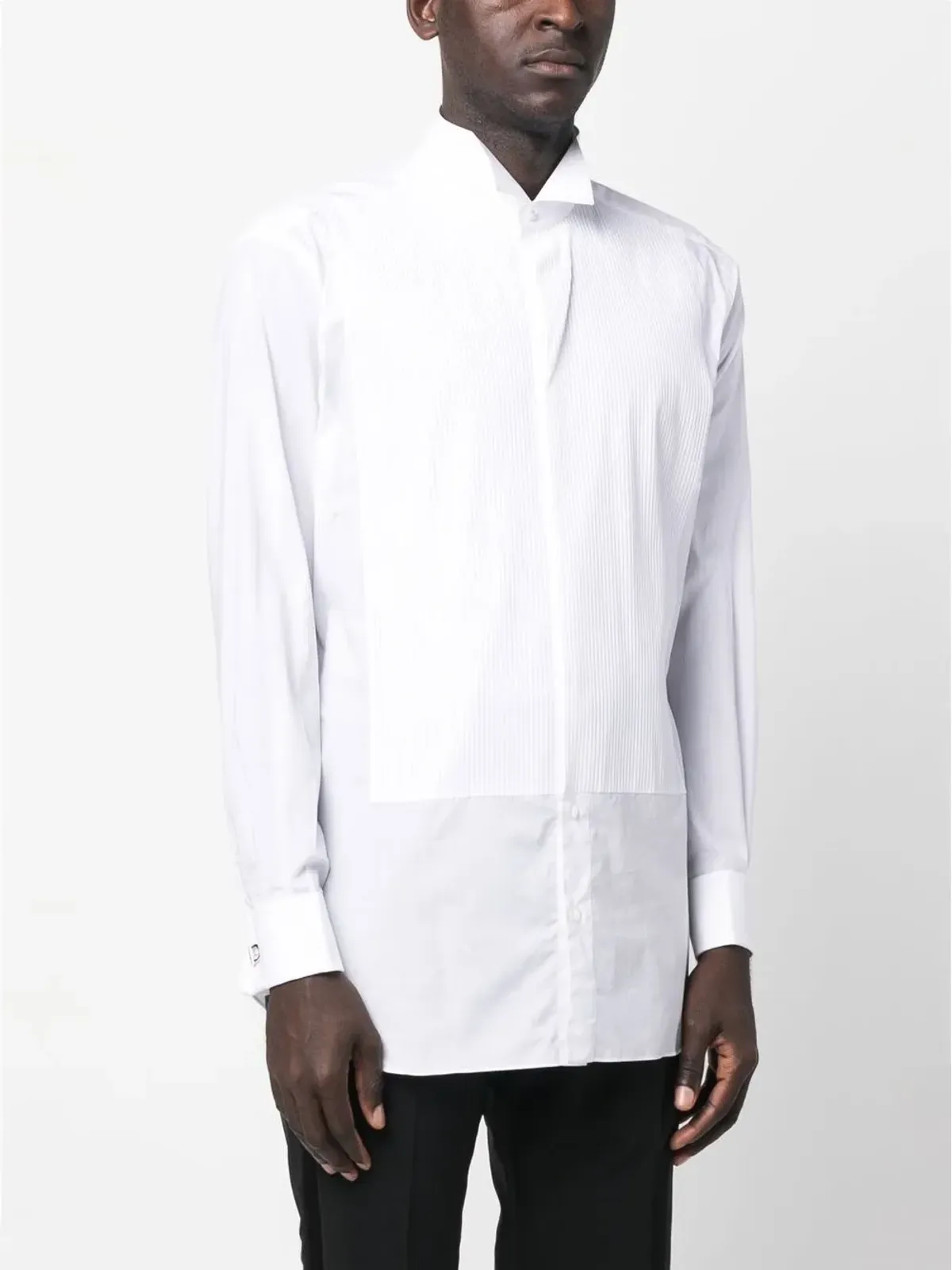 Brioni コットンストライプシャツ ホワイト - 画像3
