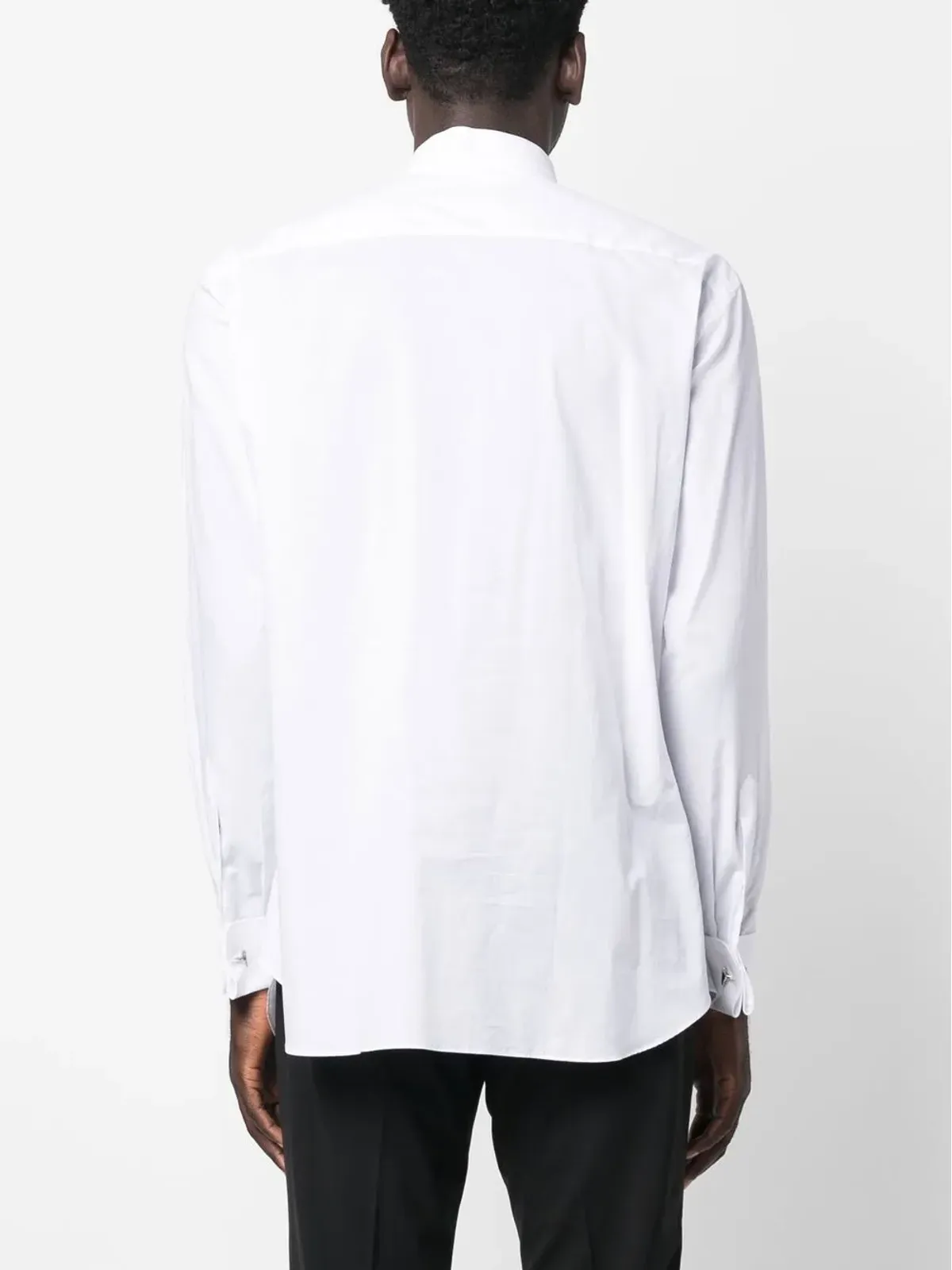 Brioni コットンストライプシャツ ホワイト - 画像4
