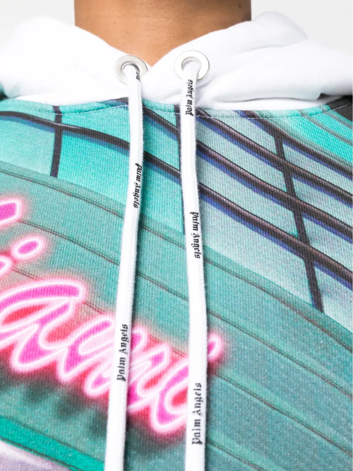 Palm Angels グラフィックプリント ドローストリングフーディ - 画像5