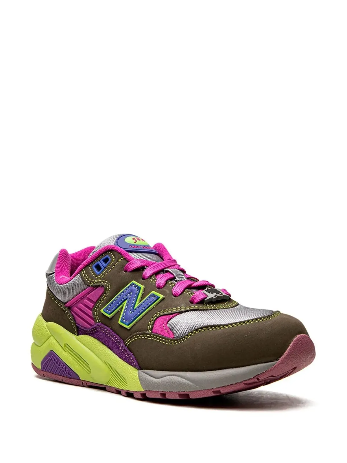 New Balance x Stray Rats MT580 ダークモス/Cosmic Grape スニーカー - グリーン - 画像2