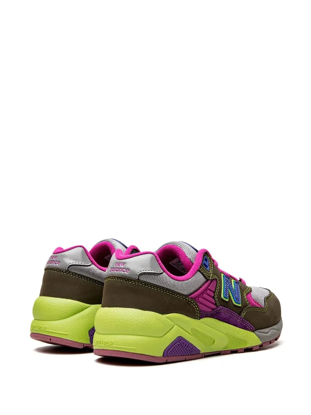 New Balance x Stray Rats MT580 ダークモス/Cosmic Grape スニーカー - グリーン - 画像3