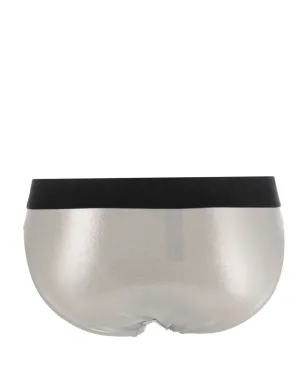 Calvin Klein Underwear メタリック仕上げ ビキニボトム - シルバー - サムネイル2