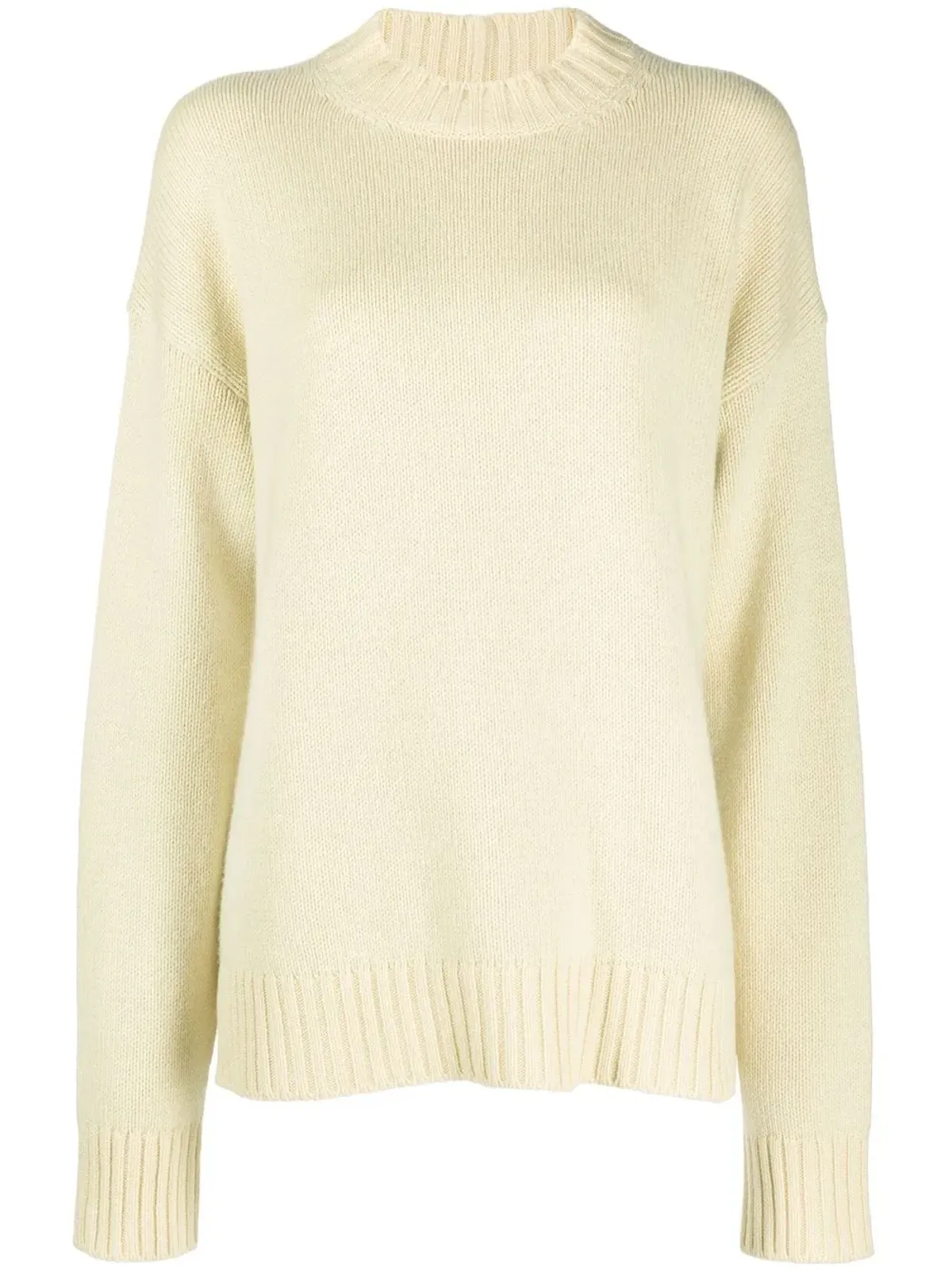 Jil Sander カシミヤ混コットン クルーネック ジャンパー - 画像1
