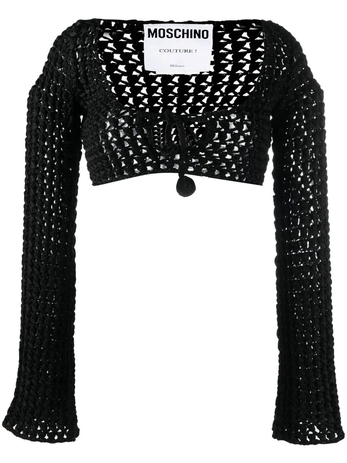 Moschino オープンニット クロップトップ - 画像1