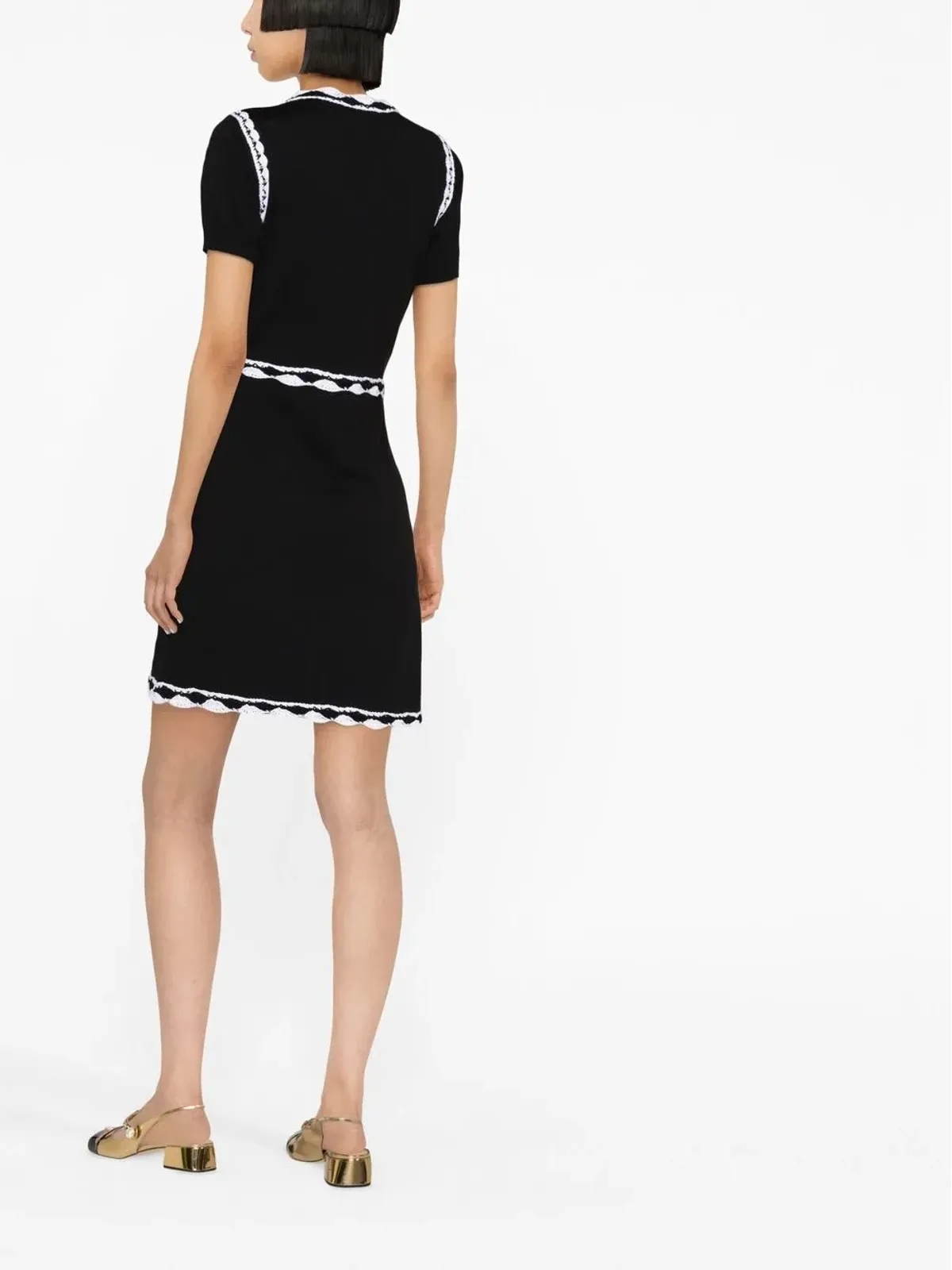 Moschino レーストリムニットドレス - 画像3