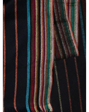Paul Smith ウール・シルク サインストライプ スカーフ - サムネイル3