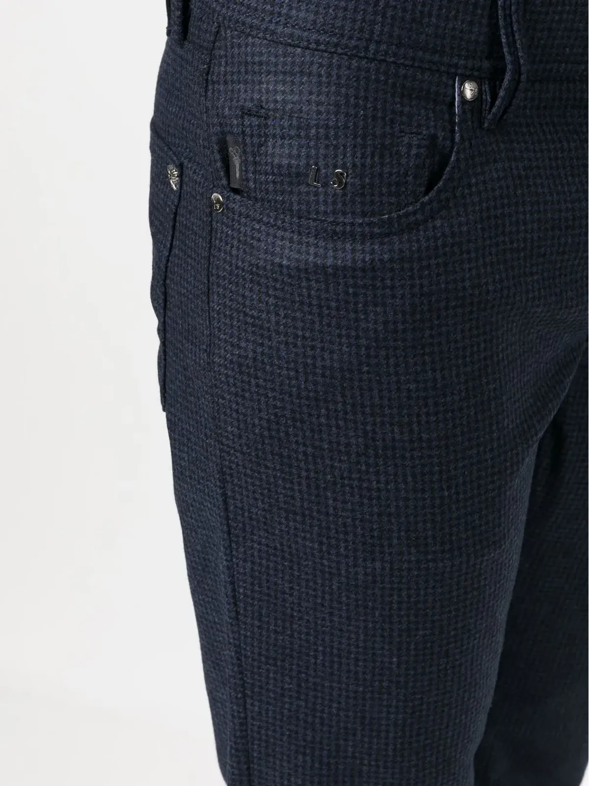 Sartoria Tramarossa チェック柄ストレートパンツ - 画像5