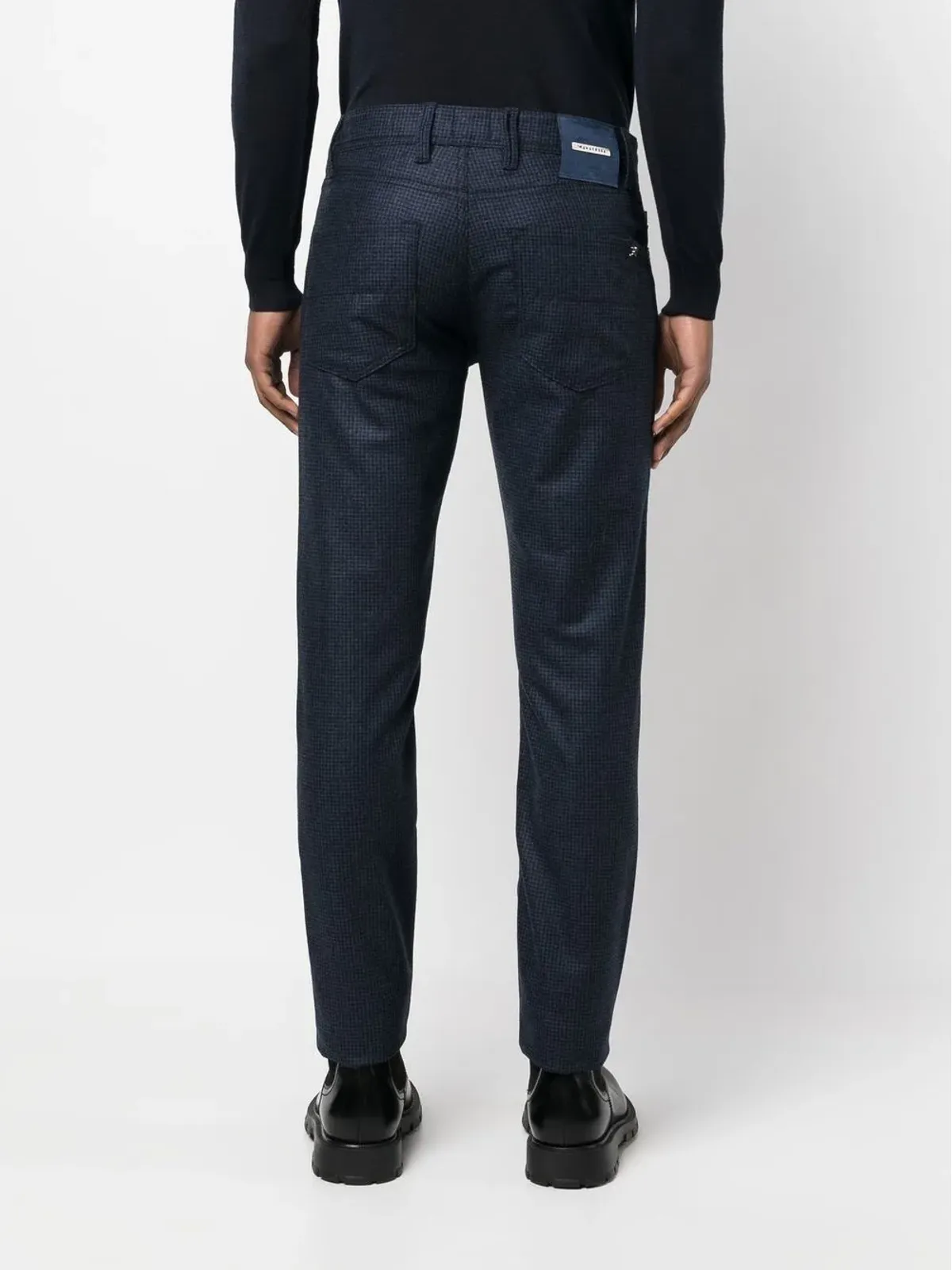 Sartoria Tramarossa チェック柄ストレートパンツ - 画像4