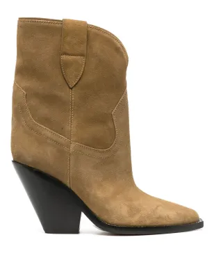 ISABEL MARANT Leyane high cowboy boots - Brown - サムネイル1