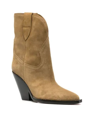 ISABEL MARANT Leyane high cowboy boots - Brown - サムネイル2