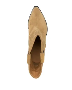 ISABEL MARANT Leyane high cowboy boots - Brown - サムネイル4