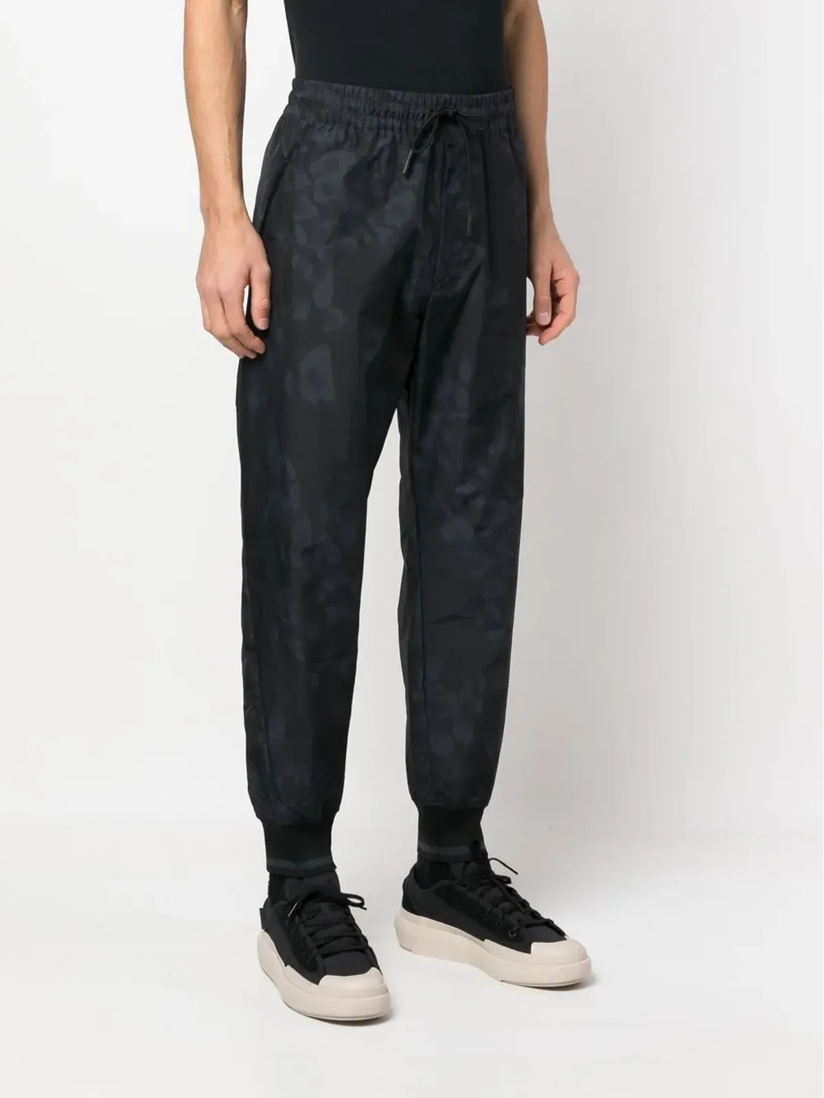 Y-3 レオパード柄 テーパードパンツ - 画像3