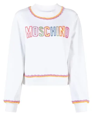 Moschino マクラメトリムコットン スウェットシャツ - サムネイル1