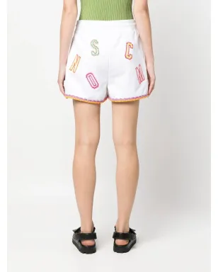 Moschino ロゴ刺繍レーストリムショーツ - サムネイル4