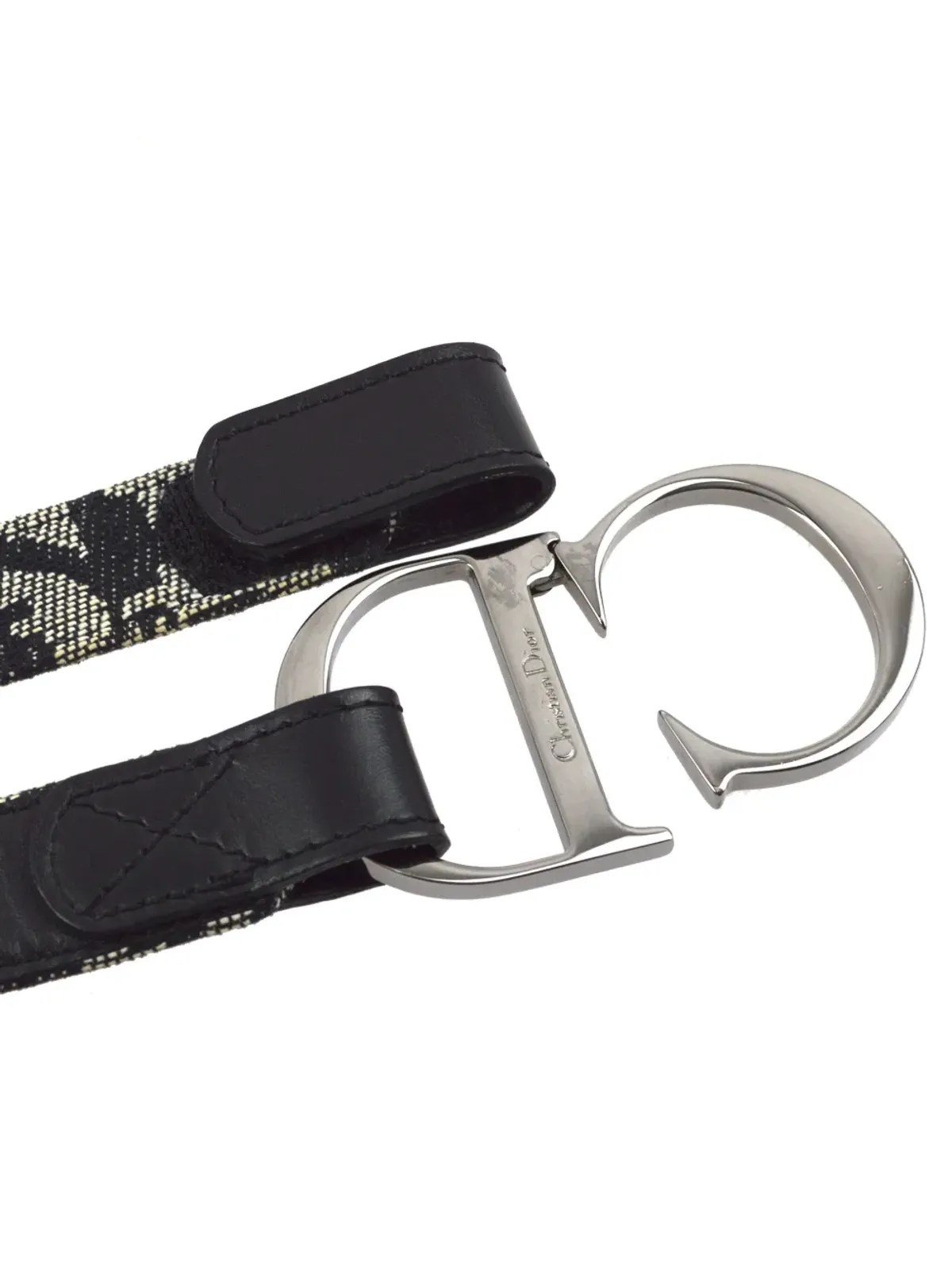 Christian Dior ビンテージ 2003年頃 トロッター キャンバス ベルト - 画像2
