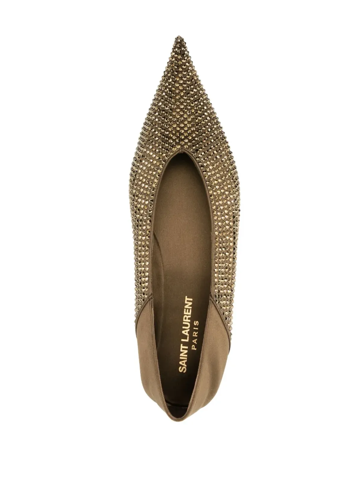 Saint Laurent Nour スリッパ グリーン - 画像4