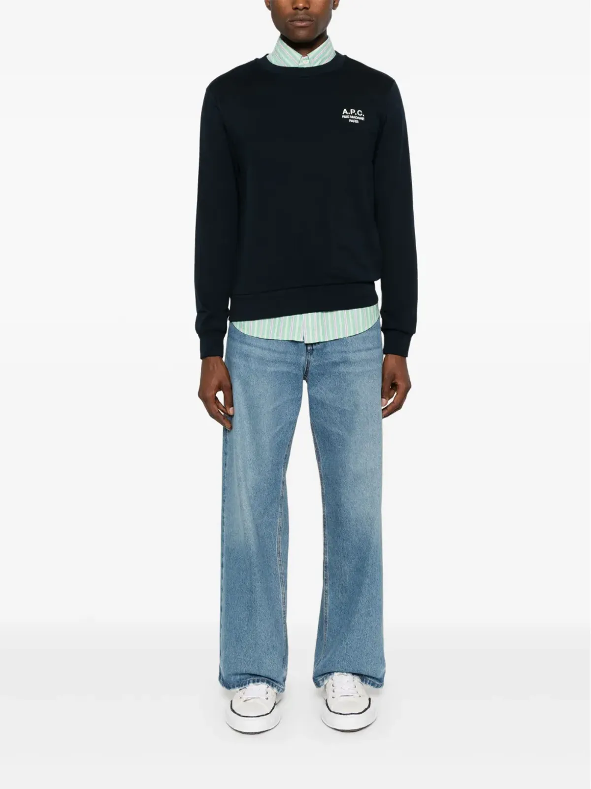 A.P.C. エンブロイダーロゴ スウェットシャツ - ブルー - 画像2
