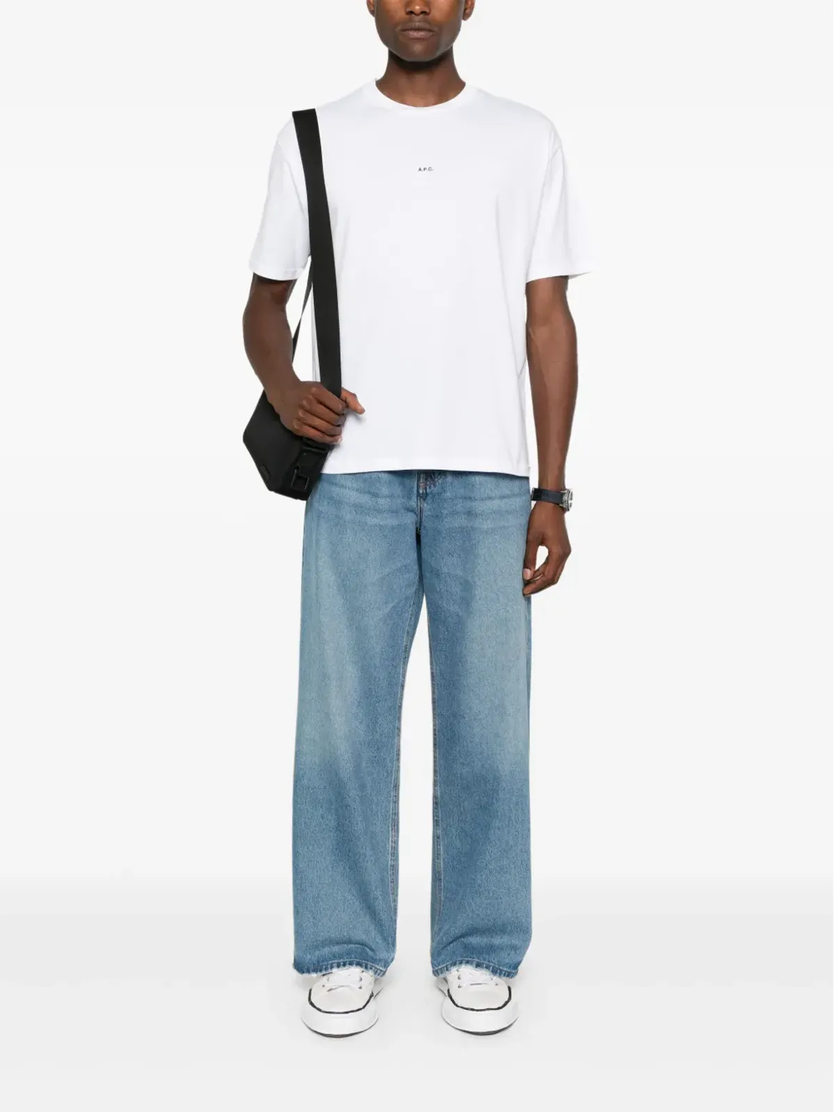 A.P.C. ロゴプリント コットン Tシャツ - ホワイト - 画像2