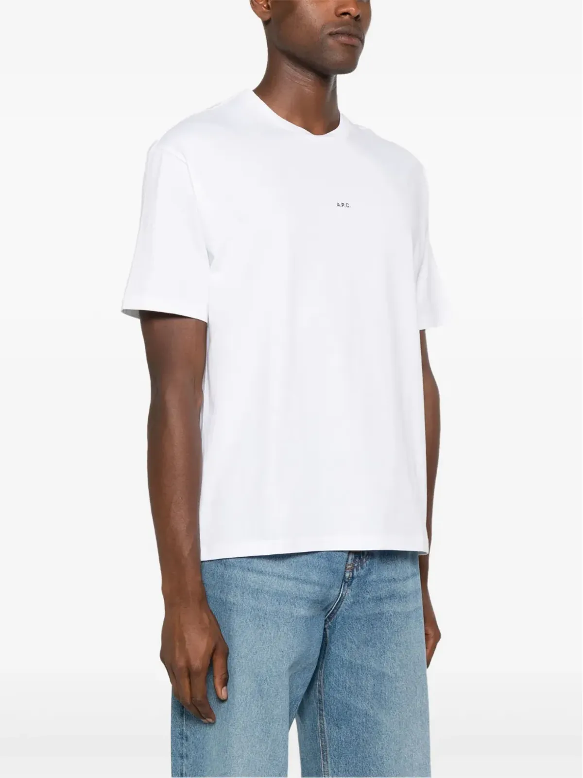 A.P.C. ロゴプリント コットン Tシャツ - ホワイト - 画像3
