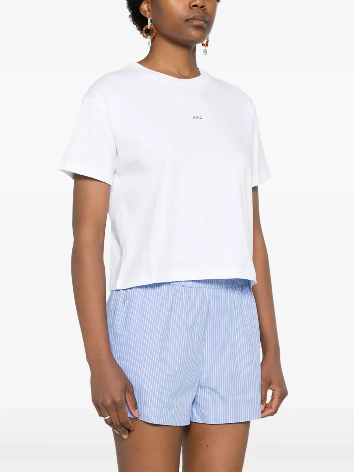 A.P.C. ロゴプリント コットン Tシャツ - 画像3