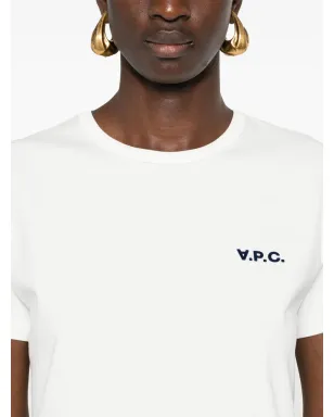 A.P.C. ロゴアップリケ付きクロップドTシャツ - ホワイト - サムネイル5
