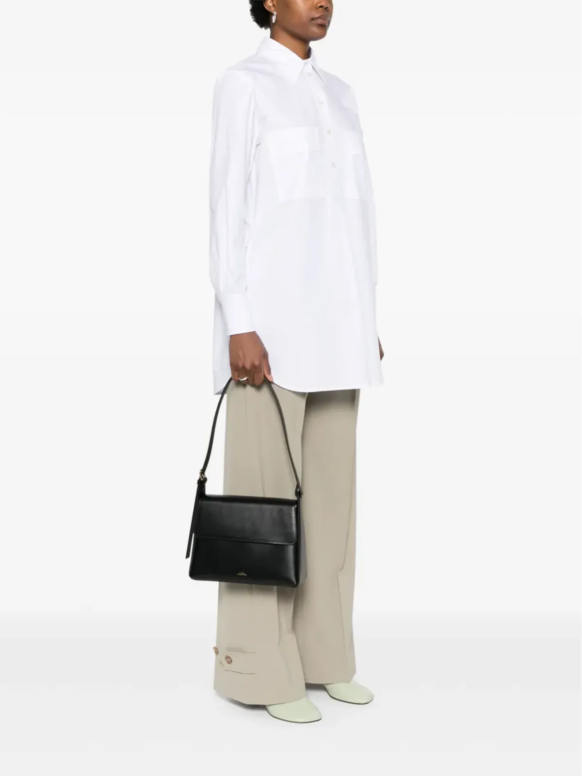 A.P.C. Virginie レザー ショルダーバッグ - 画像2