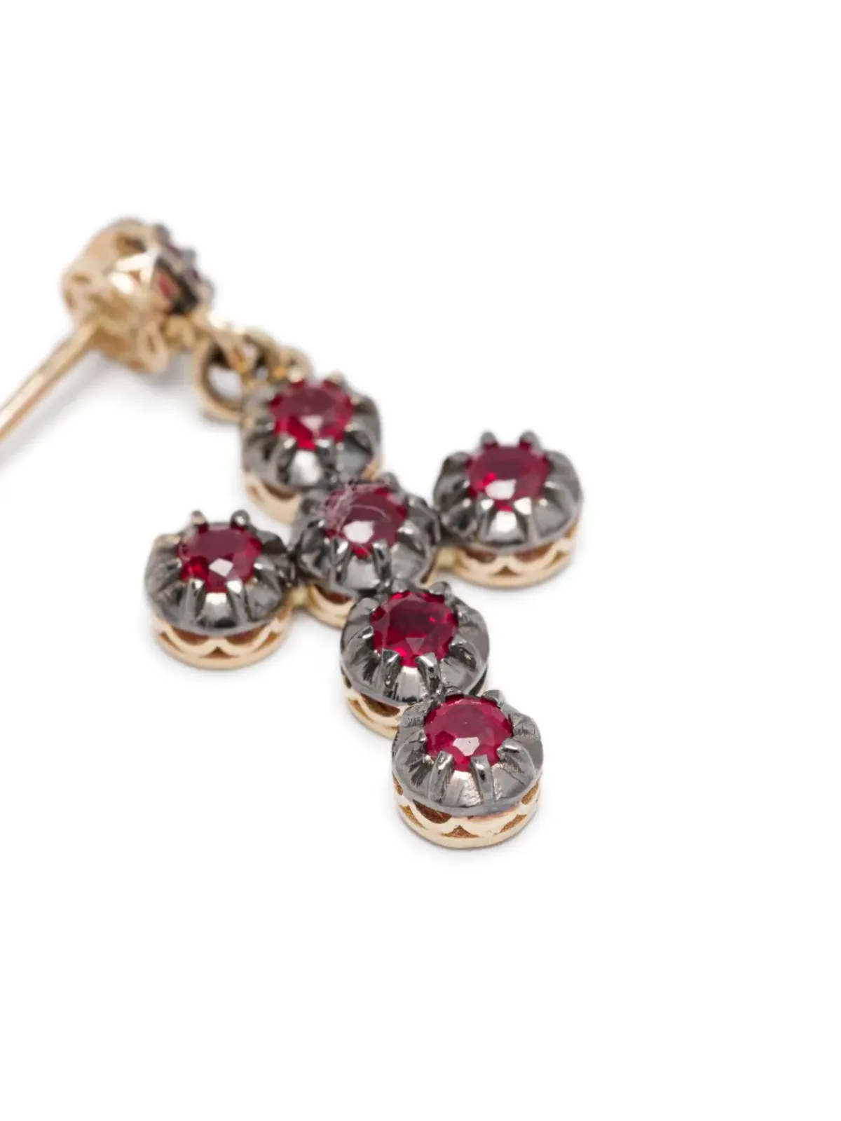 Jacquie Aiche 14kt イエローゴールド ルビー イヤリング - 画像3