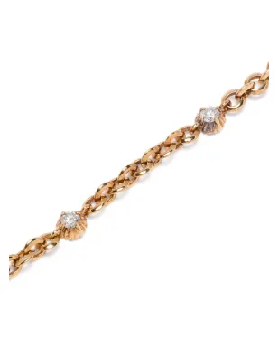 Lizzie Mandler Fine Jewelry 18K イエローゴールド フルーテッド ホワイトダイヤモンド ブレスレット - サムネイル3