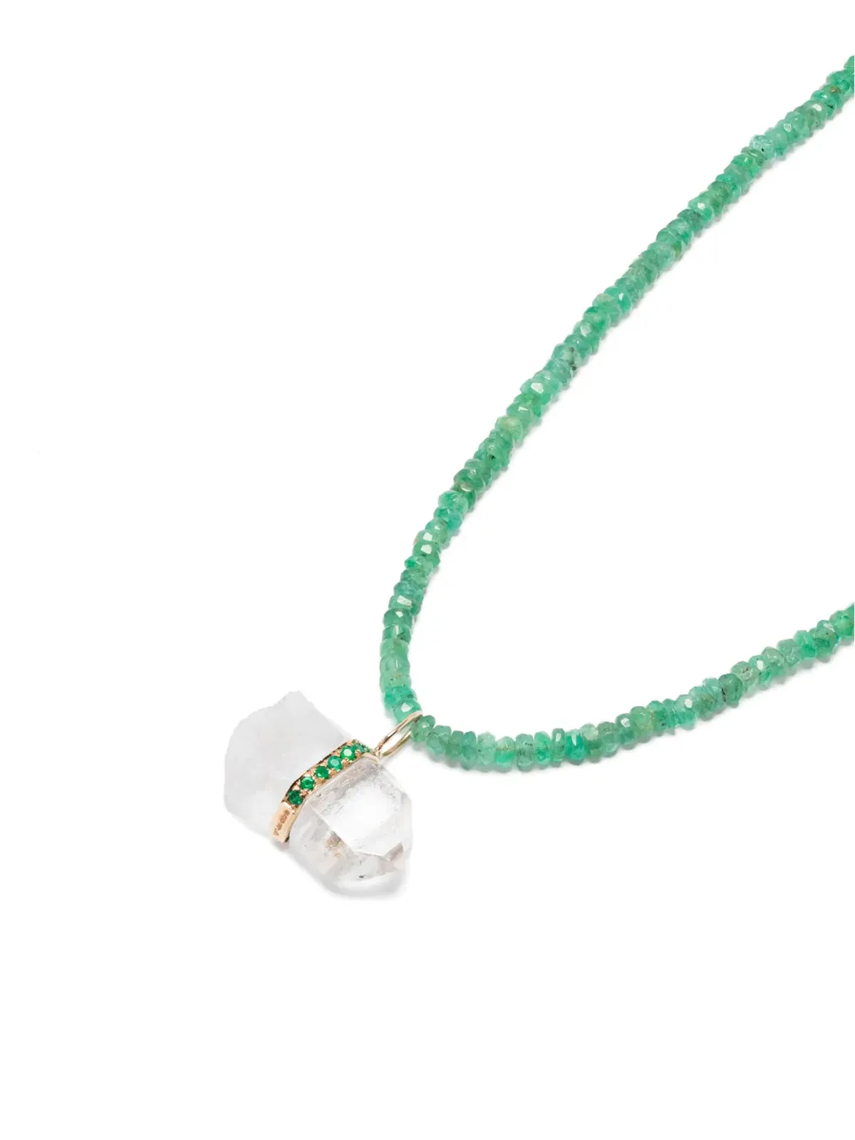 JIA JIA 14K イエローゴールド クォーツ ペンダント ネックレス - 画像3