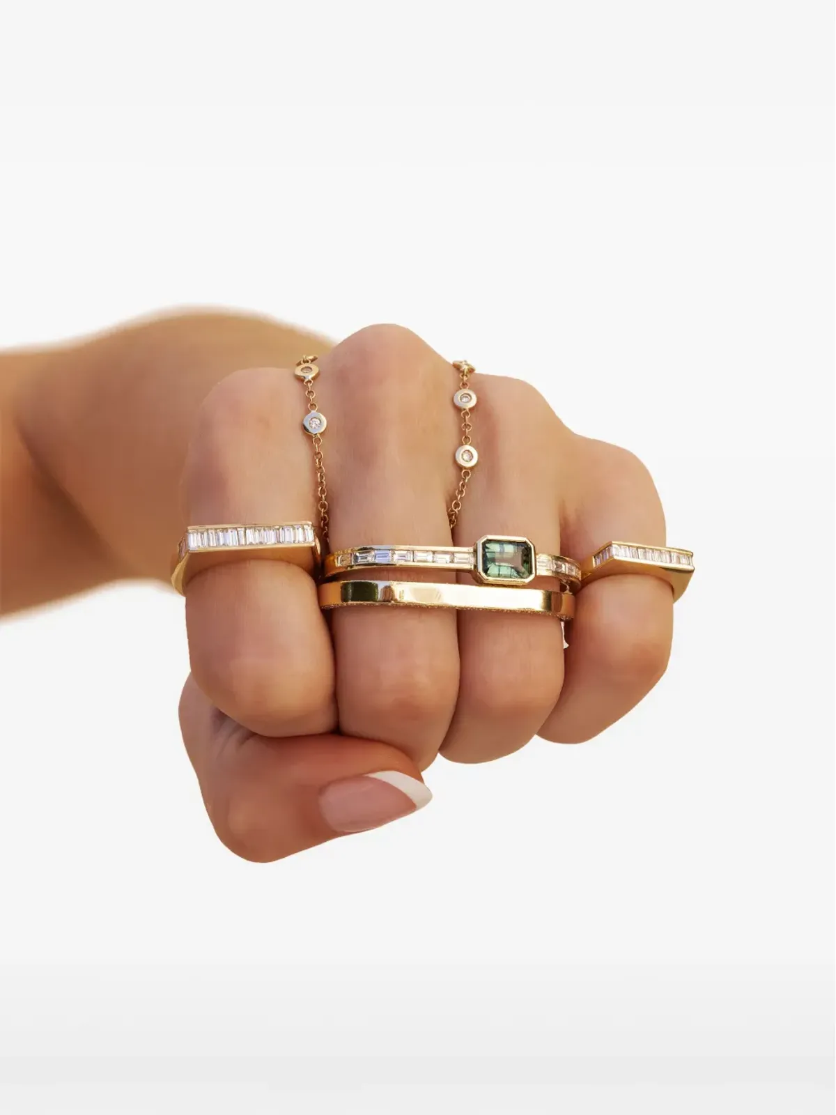 Jacquie Aiche 14K イエローゴールド ダイヤモンド リング - 画像2