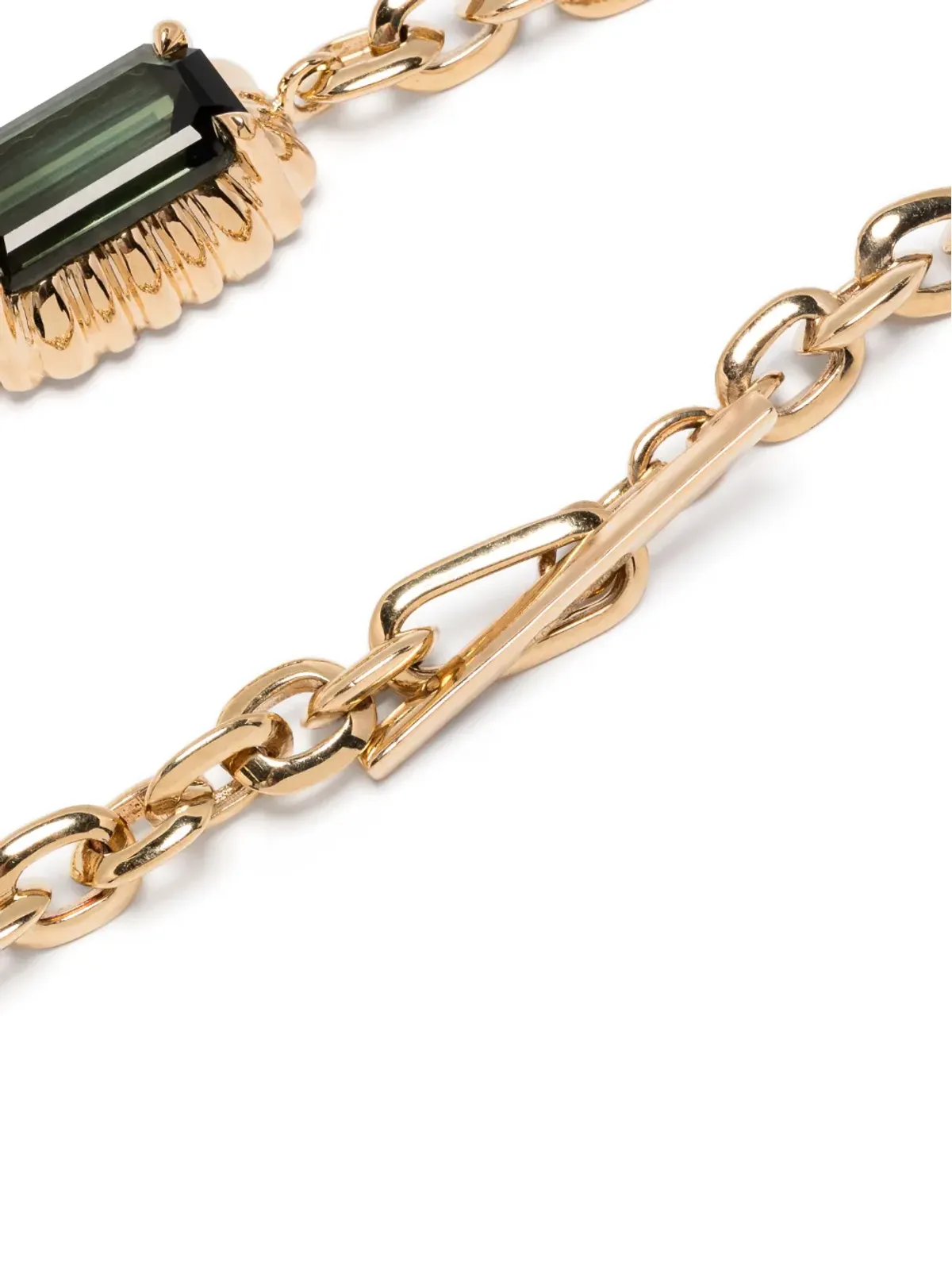 Lizzie Mandler Fine Jewelry 18kt イエローゴールド フリューテッド ペンダントネックレス - 画像4