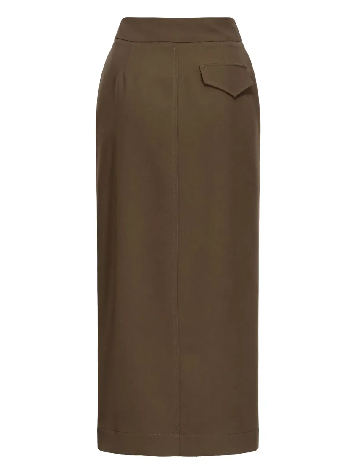 PINKO Lanterna 前スリット入りミディスカート - 茶色 - 画像2