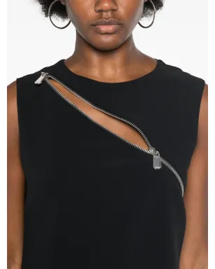 PINKO アシンメトリックジップ ミニドレス - サムネイル5