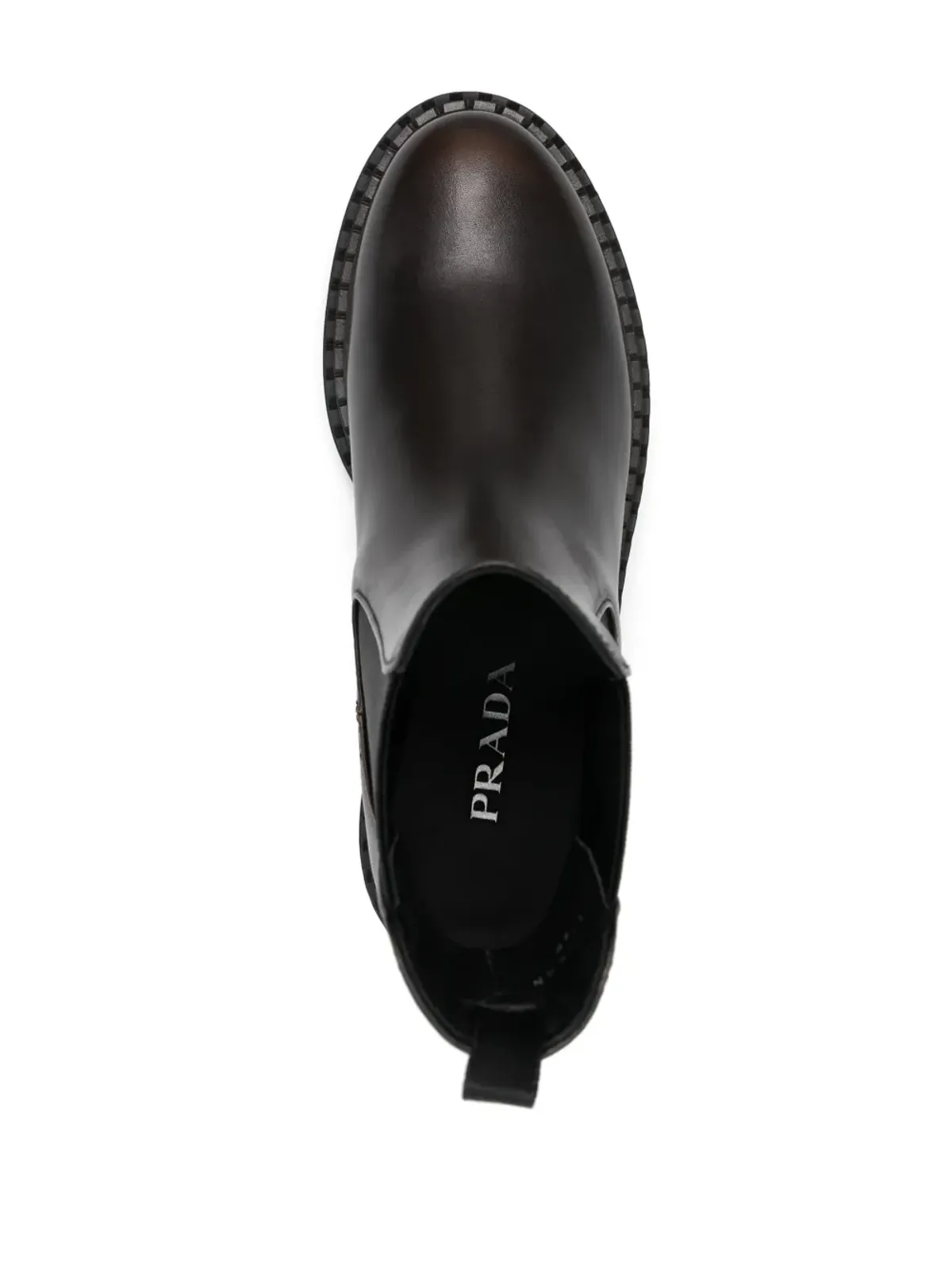 Prada ロゴデボス ブーツ - ブラウン - 画像4