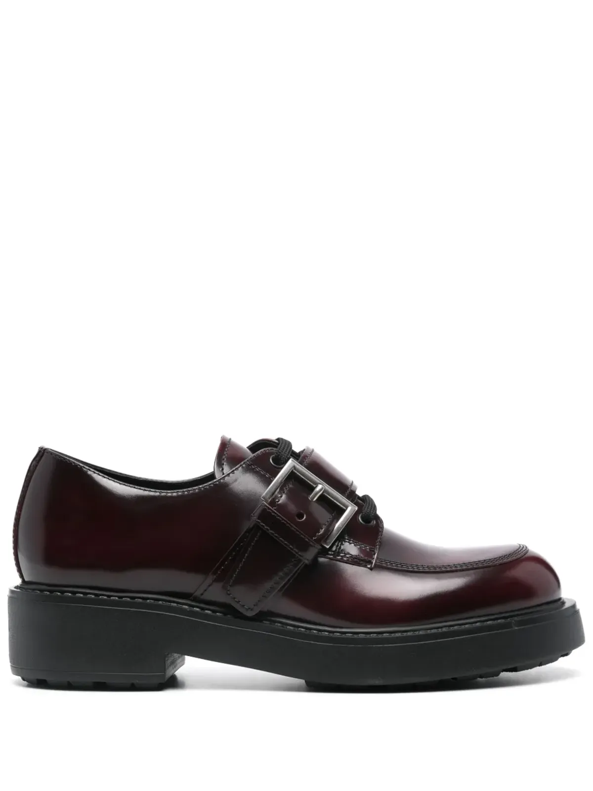 Prada buckle-detailed brogue - Brown - 画像1