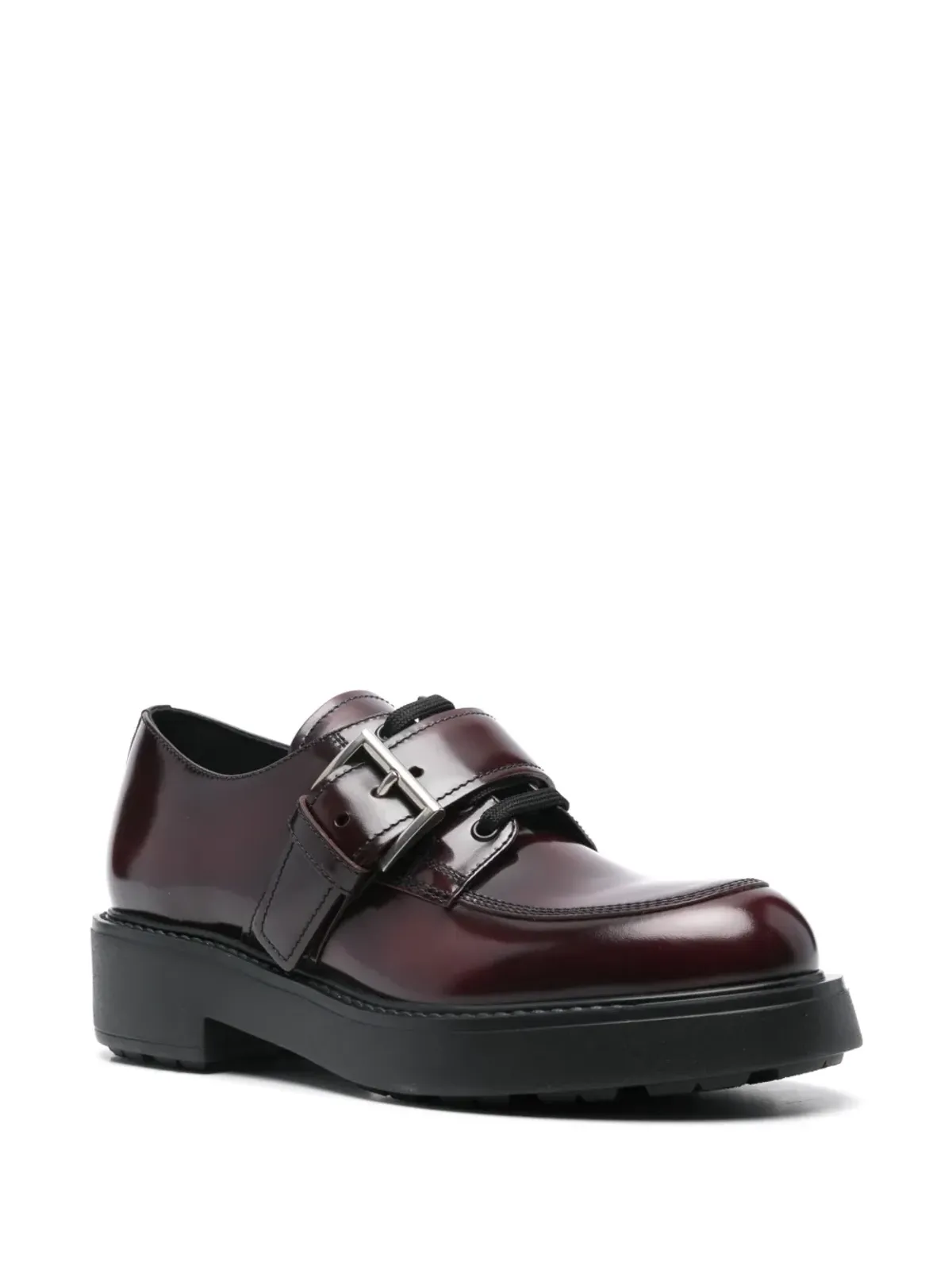 Prada buckle-detailed brogue - Brown - 画像2