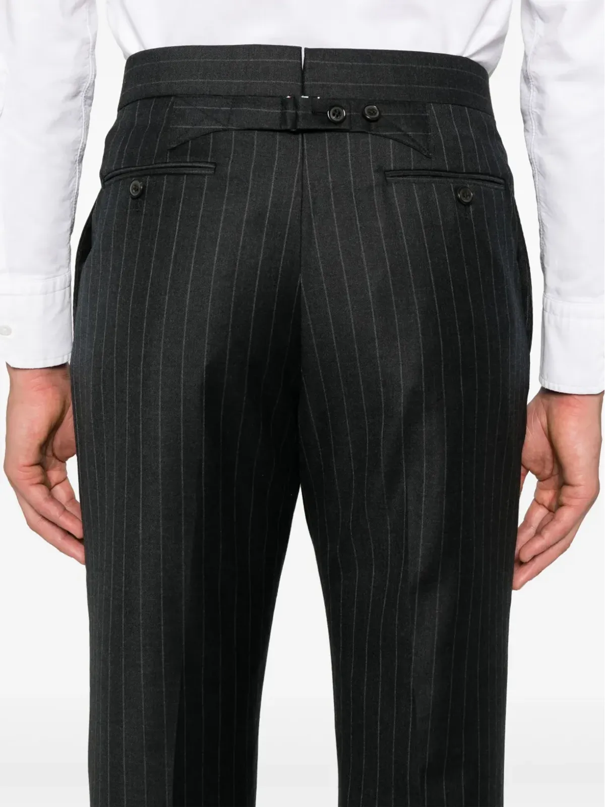 Thom Browne ピンストライプ ウール パンツ - 画像5