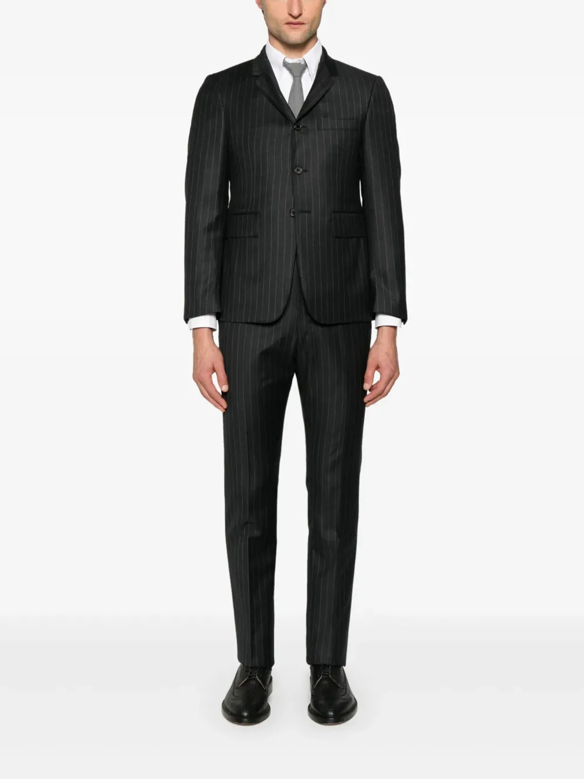 Thom Browne ピンストライプ ウール パンツ - 画像2