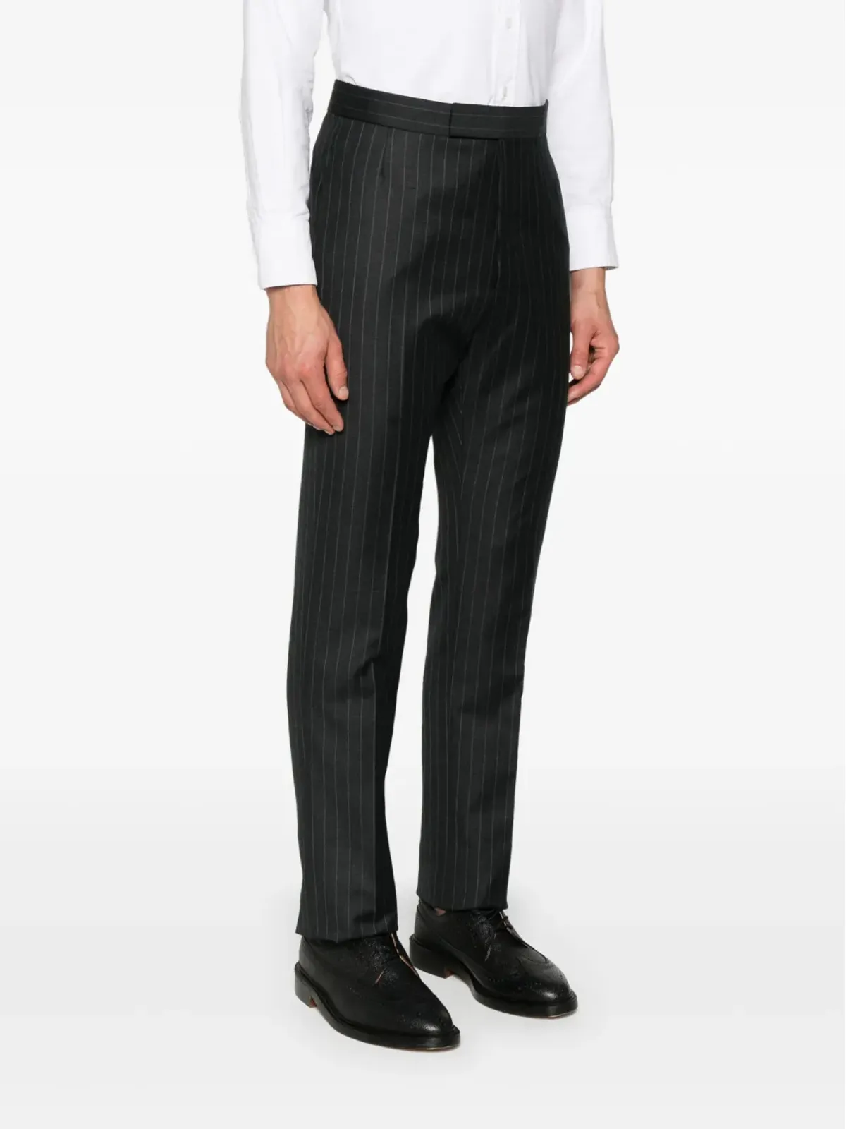 Thom Browne ピンストライプ ウール パンツ - 画像3
