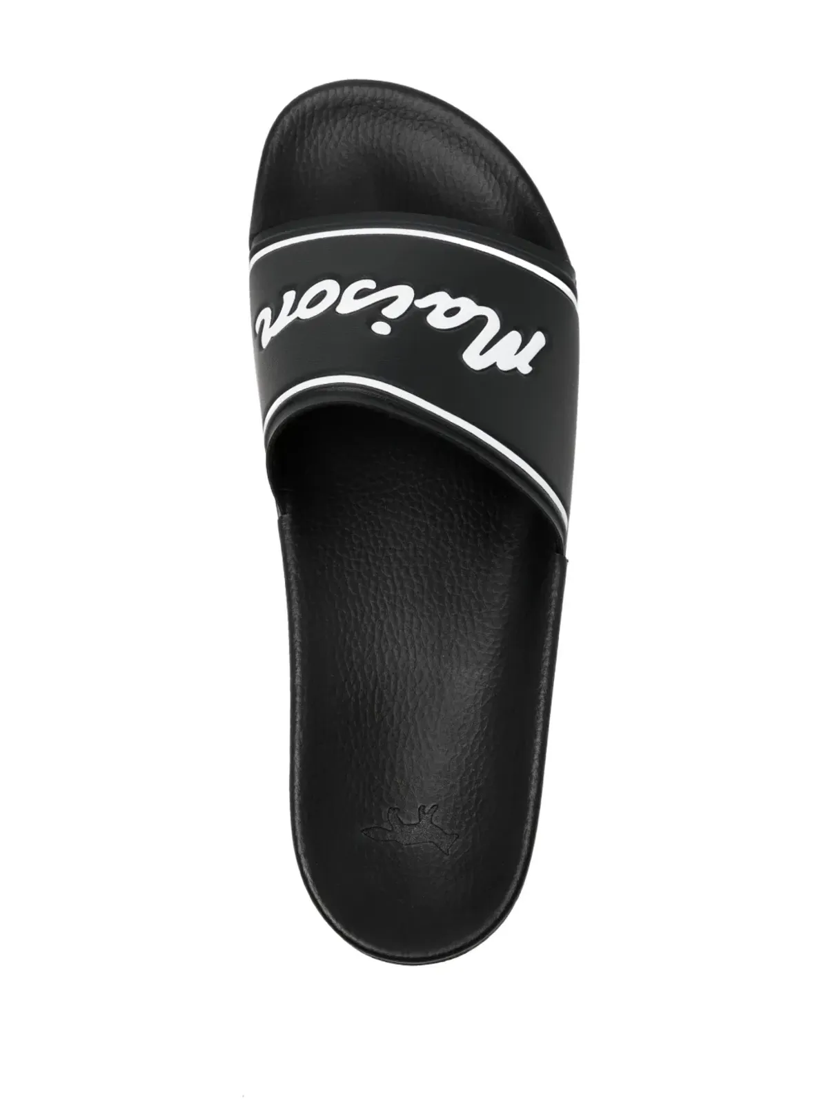 Maison Kitsuné ハンドライティングスライド - ブラック - 画像4