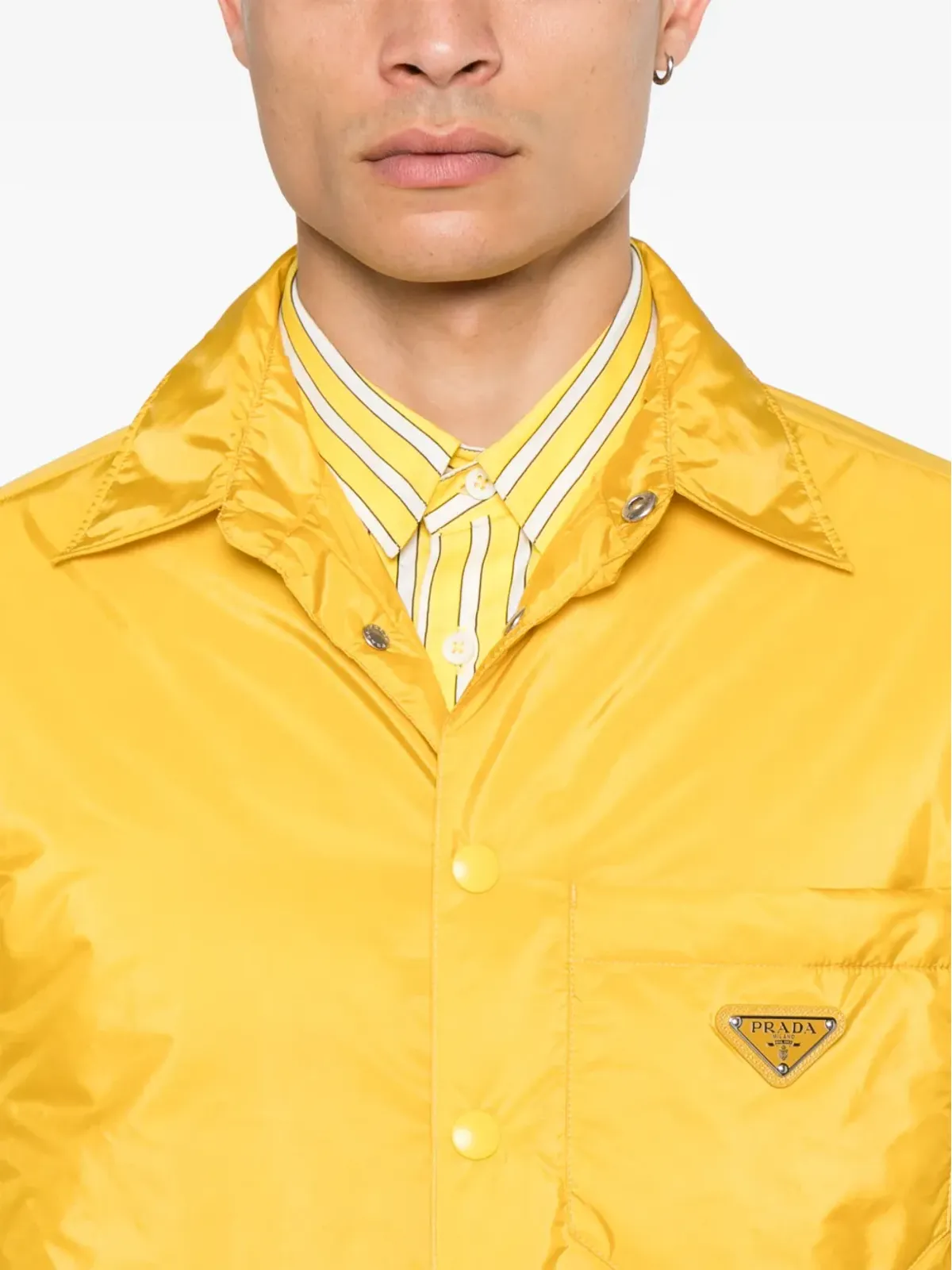 Prada Re-Nylon シャツ - イエロー - 画像5