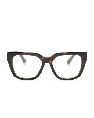 Burberry Eyewear べっ甲柄スクエアフレーム眼鏡（ブラウン） - サムネイル1