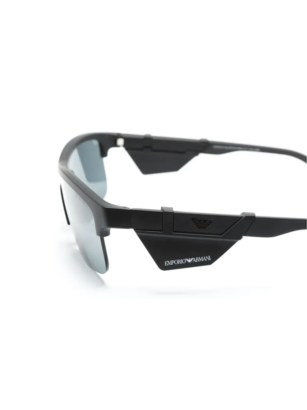 Emporio Armani シールドフレーム サングラス ブラック - 画像3