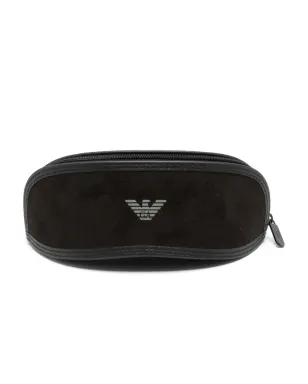 Emporio Armani シールドフレーム サングラス ブラック - サムネイル4