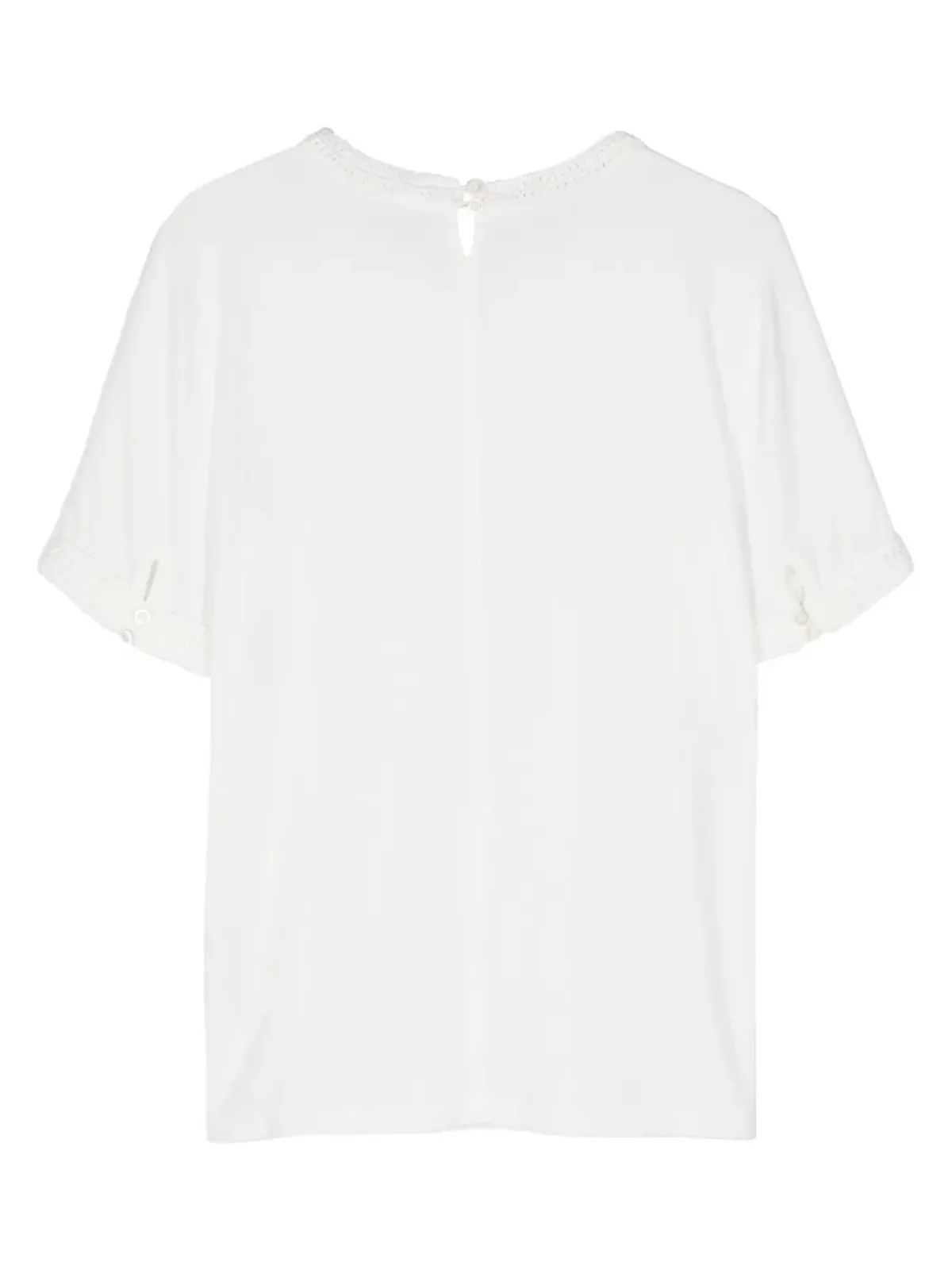 FRAME クロシェットトリム Tシャツ - ホワイト - 画像2