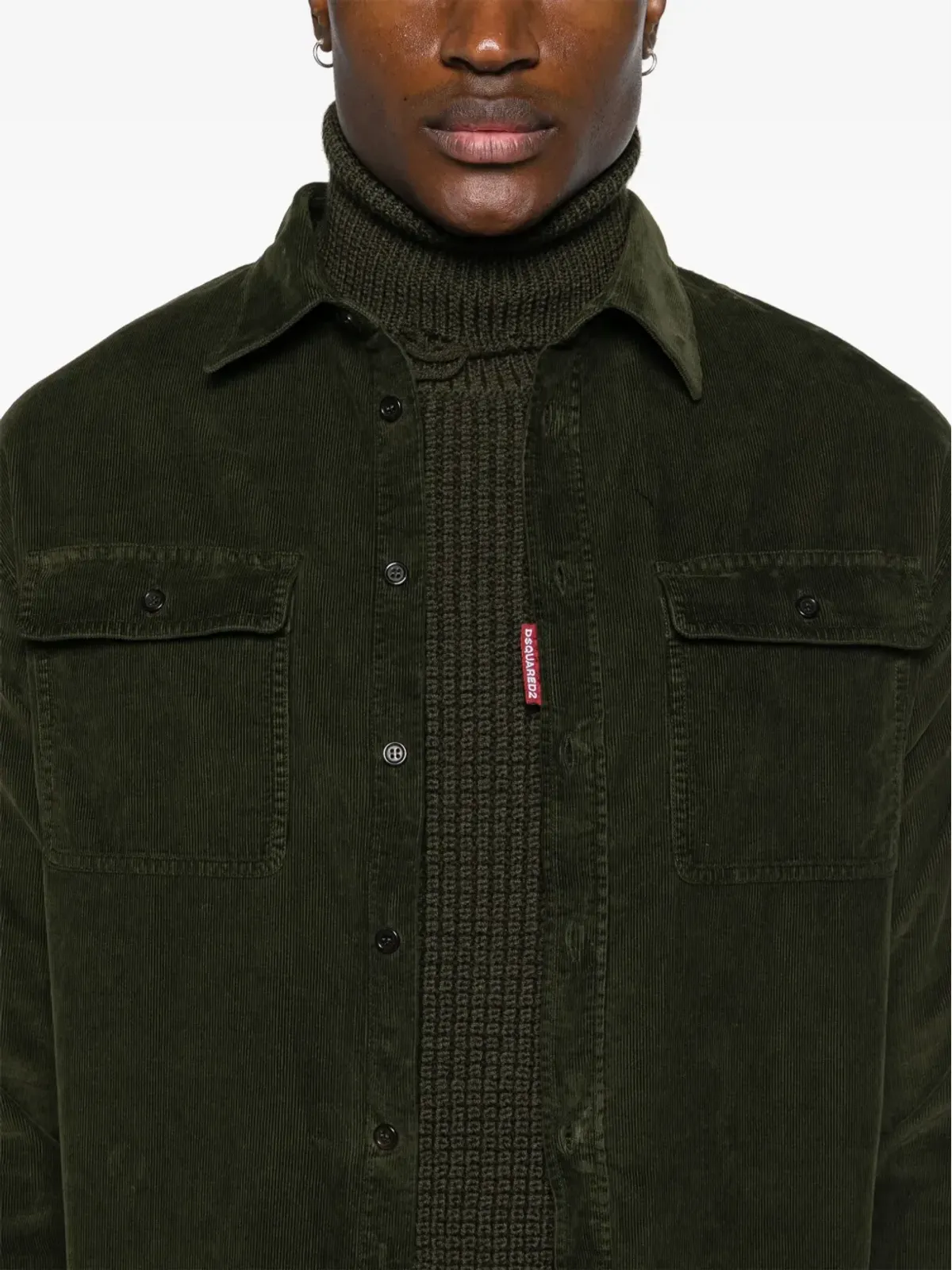 DSQUARED2 コーデュロイ コットン シャツ - 画像5