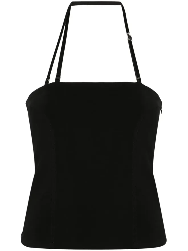 THE ATTICO The Attico パネルド タンクトップ ブラックの商品画像
