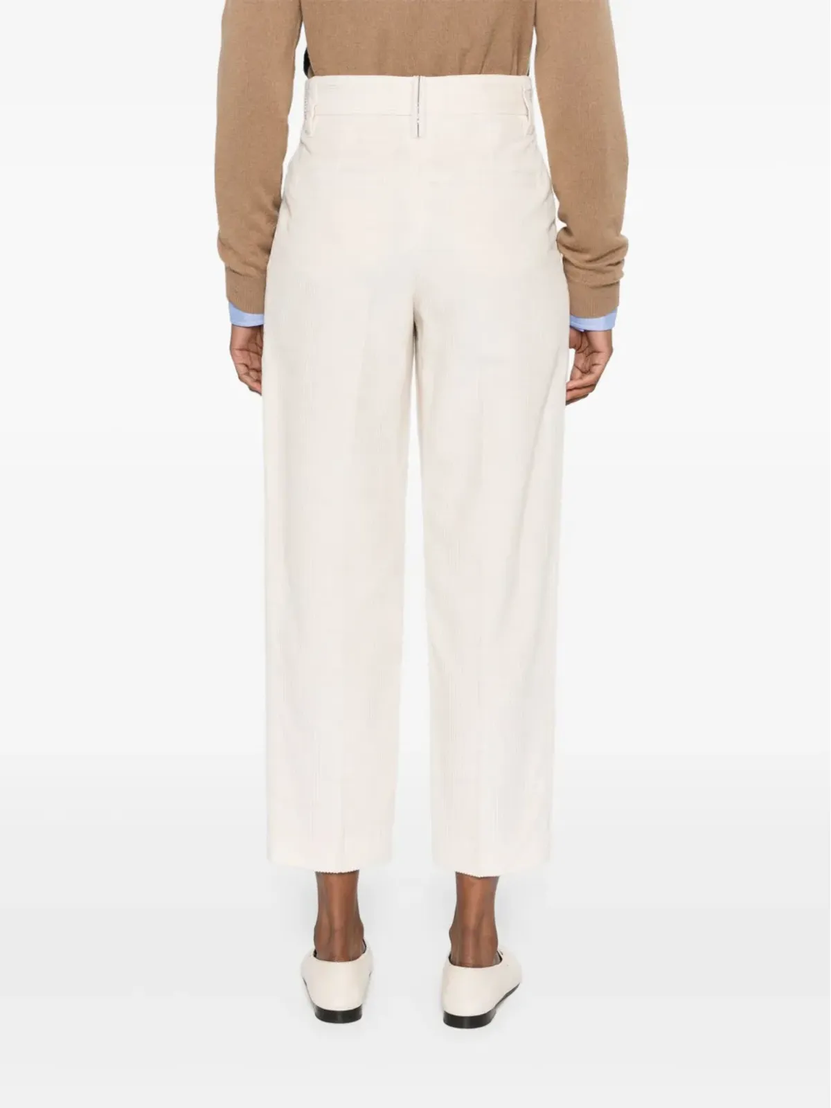 Brunello Cucinelli センタープレス入りコーデュロイパンツ - ニュートラルカラー - 画像4